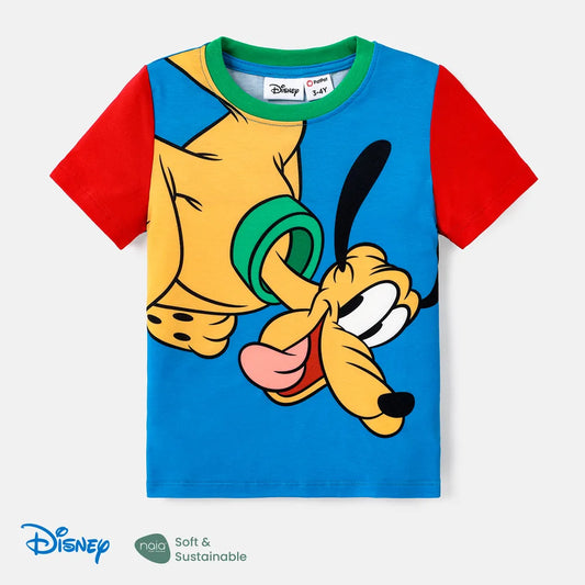 Camiseta de Manga Corta con Estampado de Personajes Disney Mickey y sus Amigos para Niño/Niña en Naia