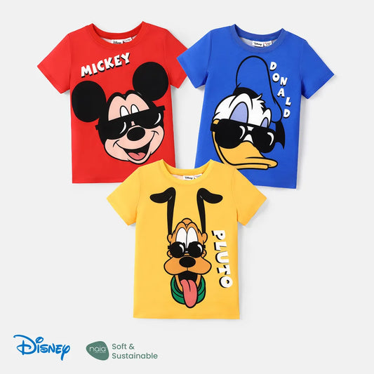 Camiseta de manga corta con estampado de personajes de Disney Mickey y sus amigos para niño/niña pequeño/pequeña de Naia™